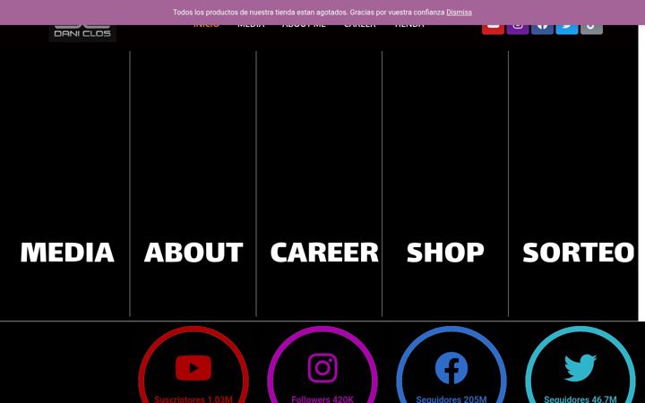 Screenshot of daniclos.com