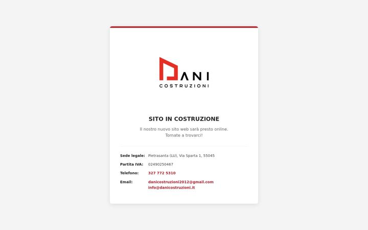 Screenshot of danicostruzioni.it