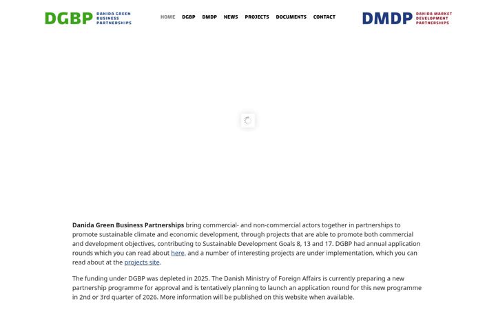 Screenshot of danida-business-partnerships.dk