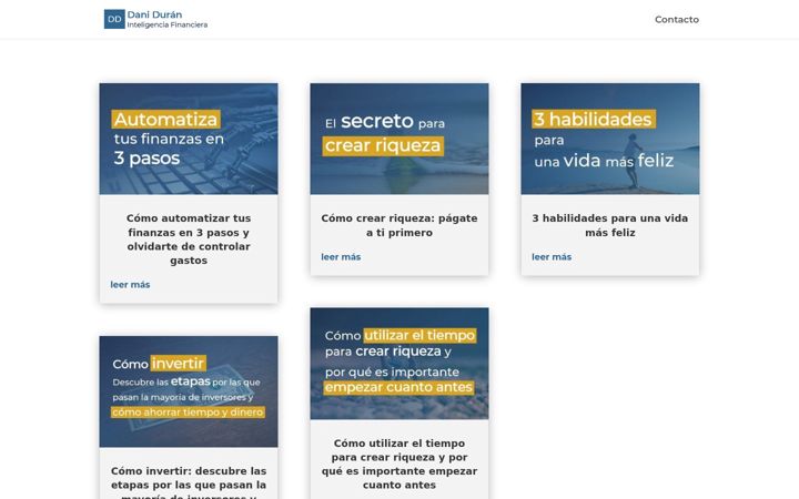 Screenshot of daniduran.com