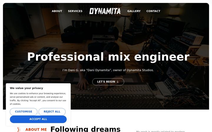 Screenshot of danidynamita.com