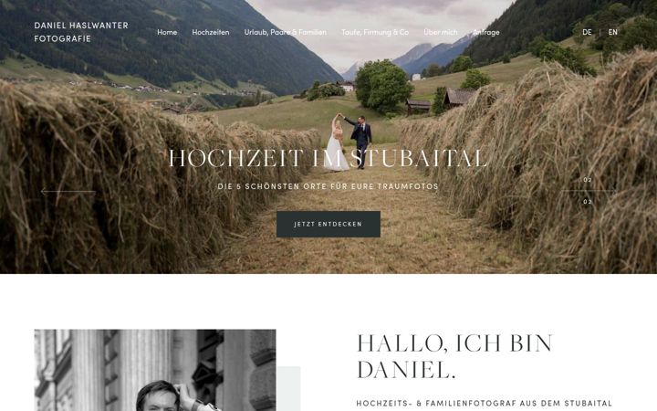 Screenshot of daniel-haslwanter.at