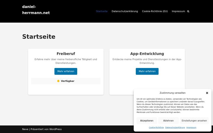 Screenshot of daniel-herrmann.net