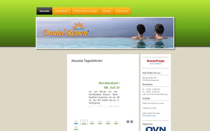Screenshot of daniel-reisen.eu