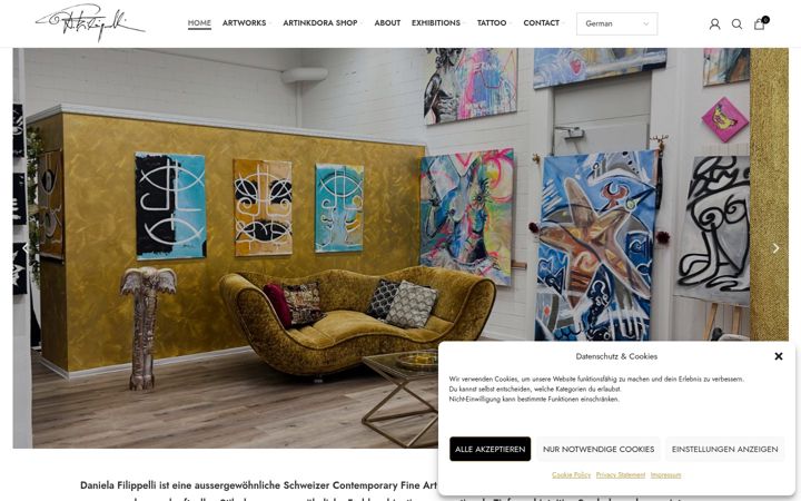 Screenshot of daniela-filippelli.ch