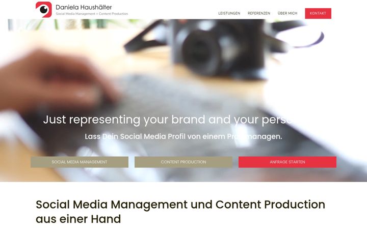 Screenshot of daniela-haushaelter.com