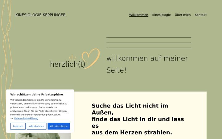 Screenshot of daniela-kepplinger.at