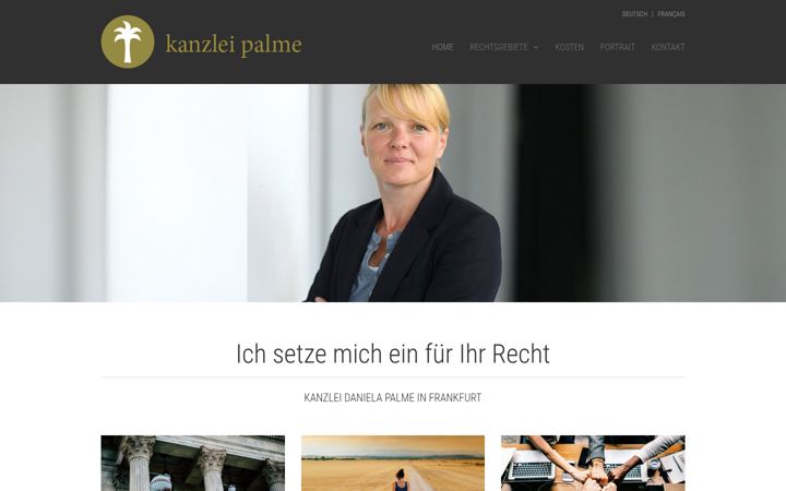 Screenshot of daniela-palme.de