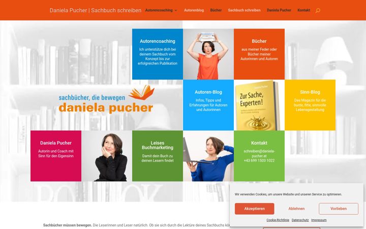 Screenshot of daniela-pucher.at