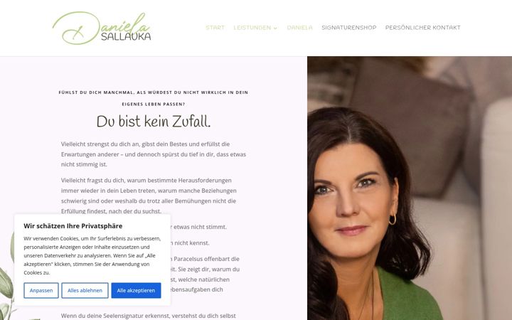 Screenshot of daniela-sallauka.de