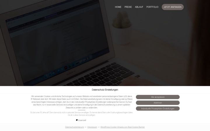 Screenshot of daniela-sturm.com