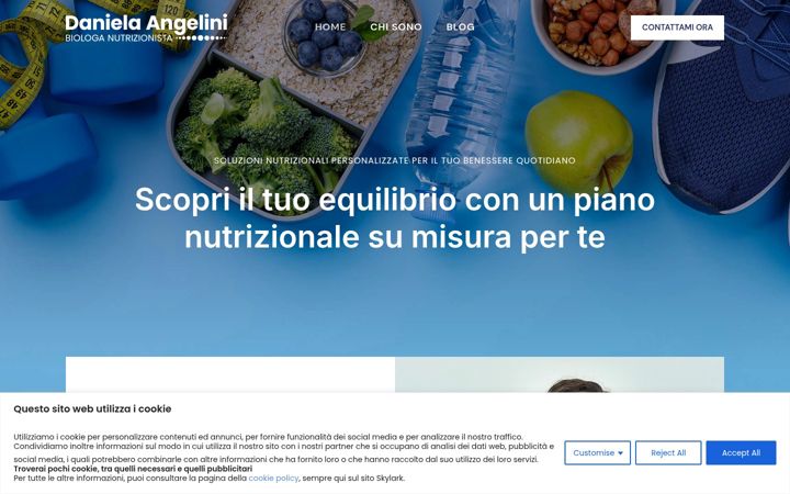 Screenshot di danielaangelini.it