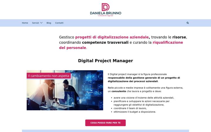 Screenshot di danielabrunno.it