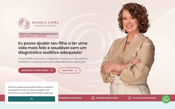 Screenshot van danielacapra.com.br