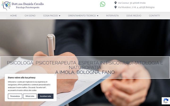 Screenshot di danielacavallo.it