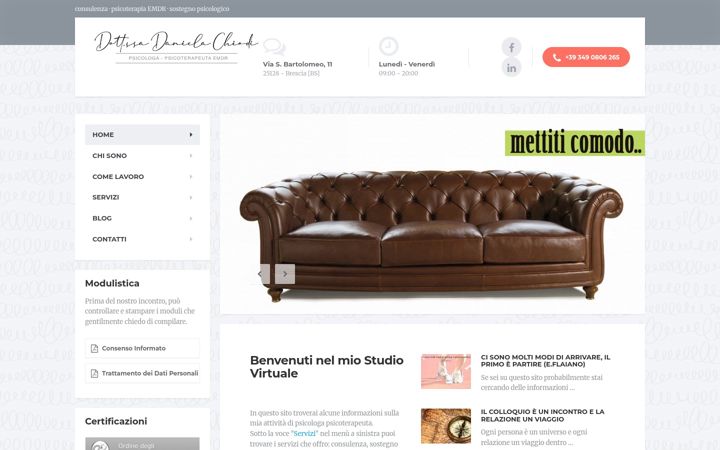 Screenshot of danielachiodi.it