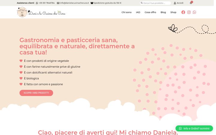 Screenshot di danielacucinachecura.it