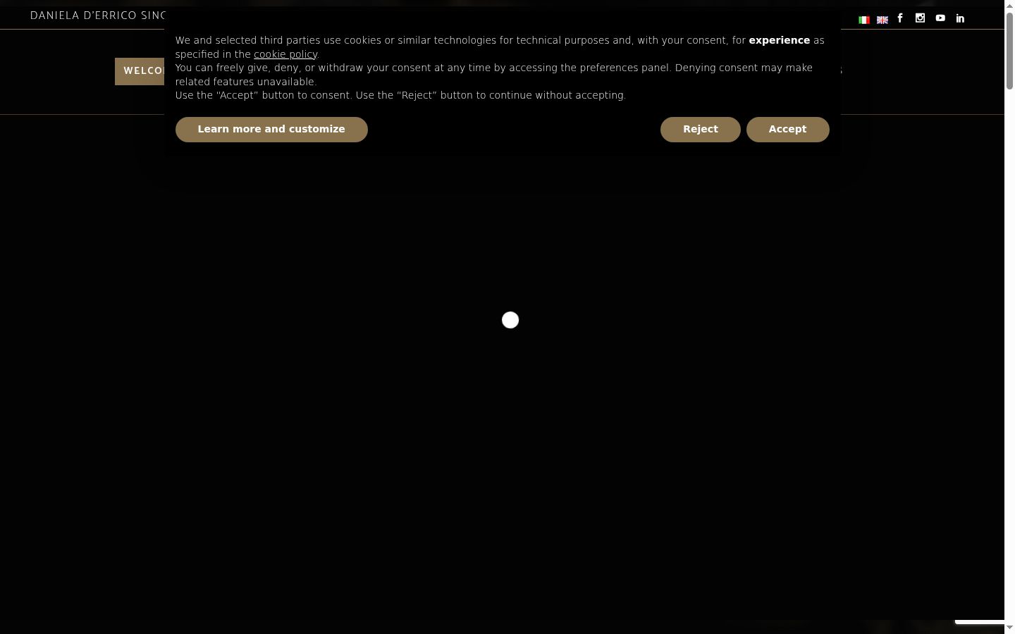 Screenshot des Einwilligungsbanners vor jeglicher Interaktion