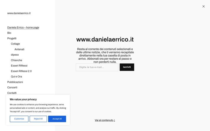 Screenshot of danielaerrico.it