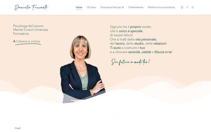 Screenshot of danielaferrante.it