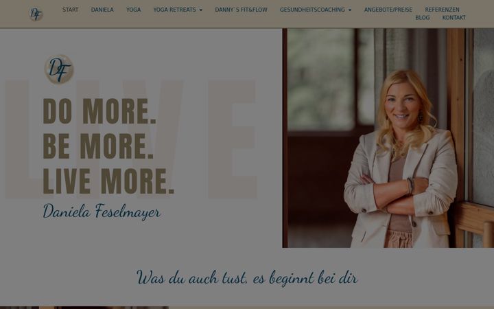 Screenshot of danielafeselmayer.com