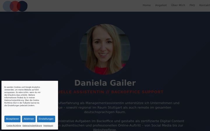 Screenshot of danielagailer.de