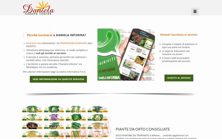 Screenshot of danielagardencenter.it