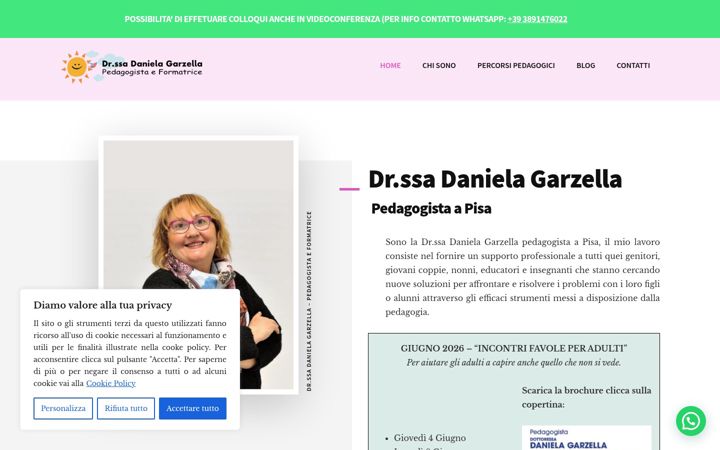 Screenshot of danielagarzella.it