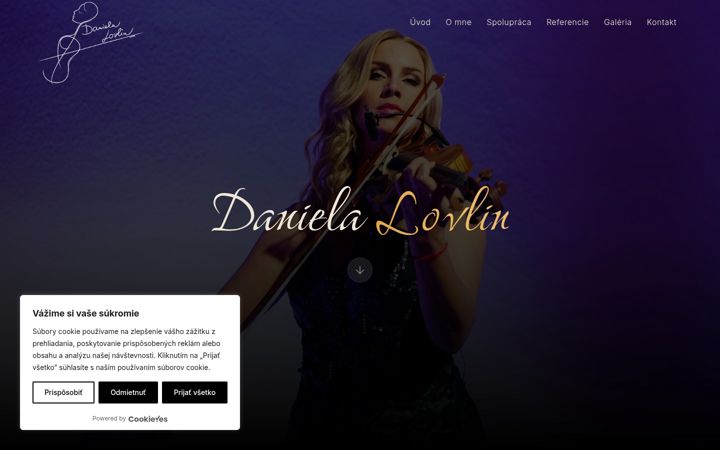 Screenshot of danielalovlin.com