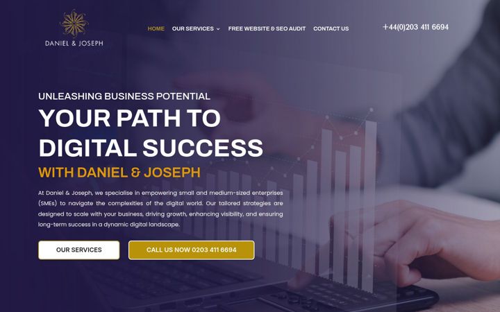 Screenshot of danielandjoseph.com