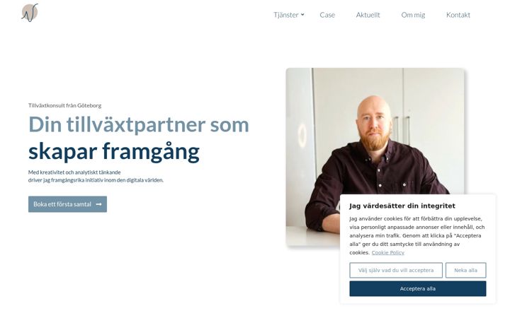 Screenshot of danielansund.se