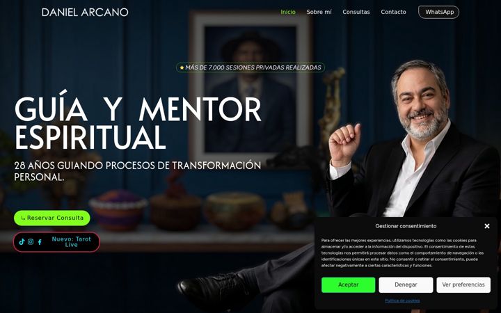 Screenshot of danielarcano.com