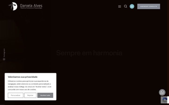 Skærmbillede af danielasalvadoralves.com.br