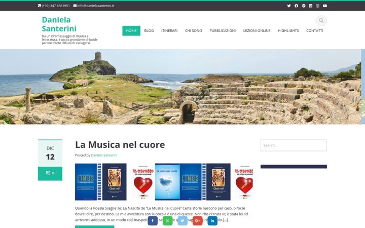 Screenshot of danielasanterini.it