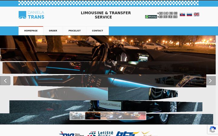 Screenshot of danielatrans.eu