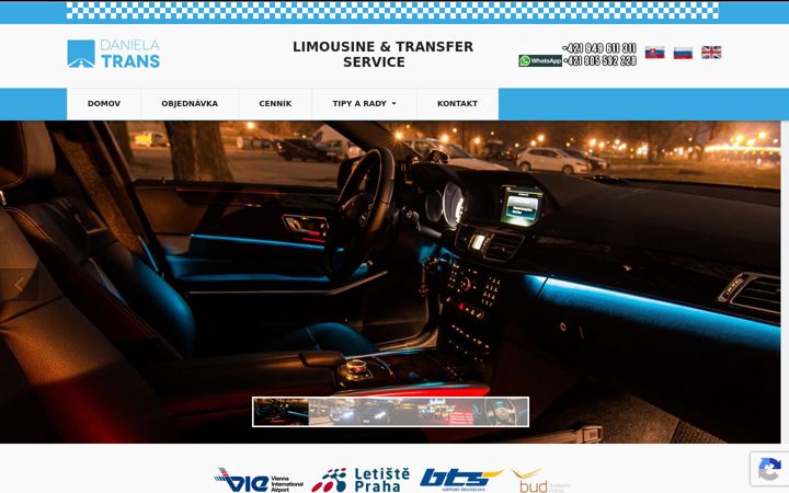 Screenshot of danielatrans.sk