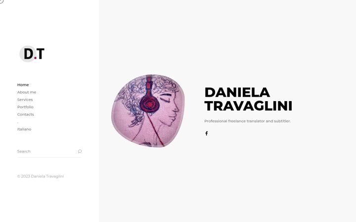 Screenshot of danielatravaglini.com