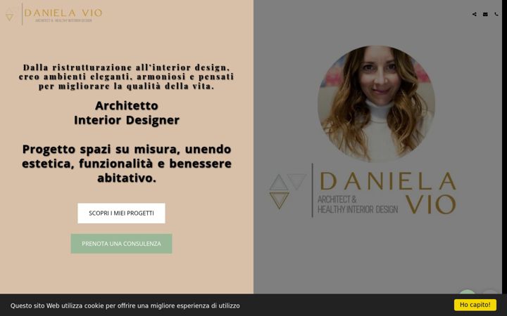 Screenshot of danielaviohealthyarchitect.it