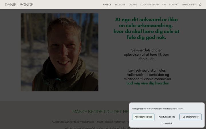 Snímek obrazovky danielbonde.dk
