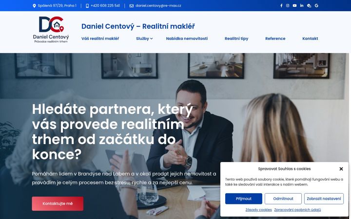 Capture d'écran de danielcentovy.cz