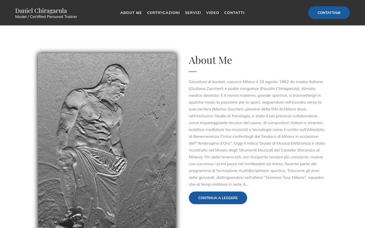Screenshot of danielchiragarula.com