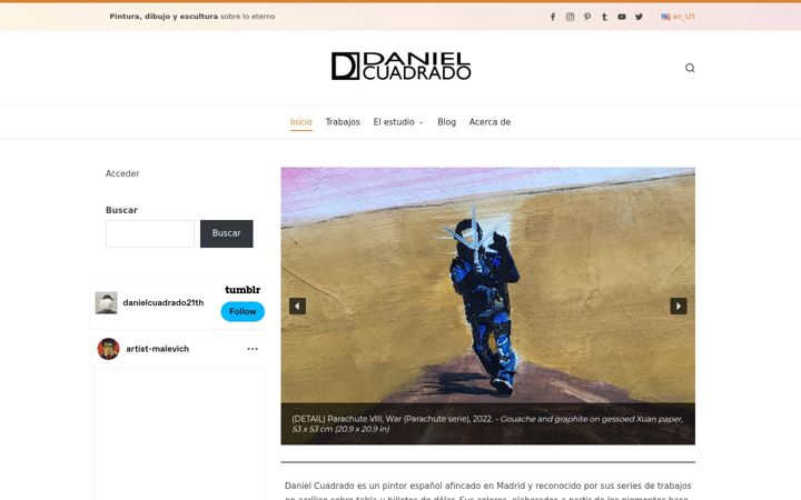 Screenshot of danielcuadrado.com