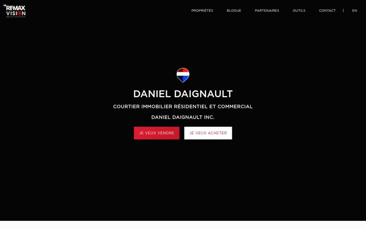 Screenshot of danieldaignaultcourtier.com