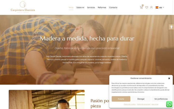 Screenshot of danieldaude.com