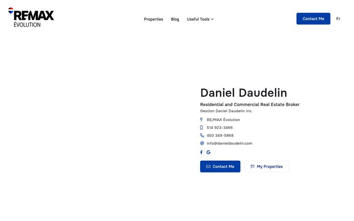 Screenshot of danieldaudelin.com