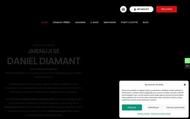 Capture d'écran de danieldiamant.cz