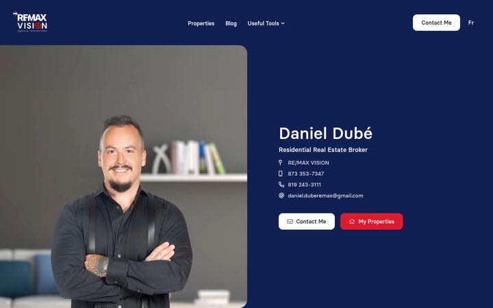 Képernyőkép: danieldube.ca