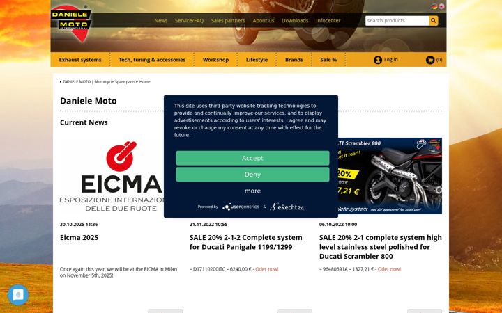 Screenshot of daniele-moto.de