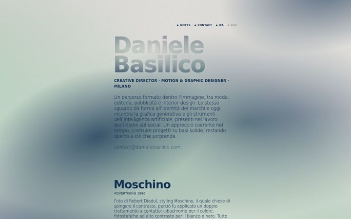 Screenshot of danielebasilico.com