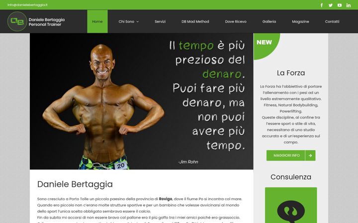 Screenshot of danielebertaggia.it